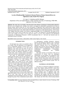 Research Journal of Environmental and Earth Sciences 4(9): 835-837,2012 ISSN: 2041-0492