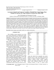 Research Journal of Environmental and Earth Sciences 5(10): 611-618, 2013