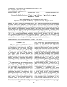 Research Journal of Environmental and Earth Sciences 5(12): 710-713, 2013