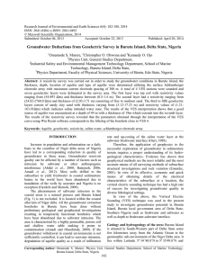 Research Journal of Environmental and Earth Sciences 6(4): 182-188, 2014