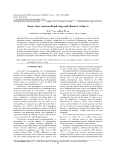 Research Journal of Environmental and Earth Sciences 2(2): 76-81, 2010