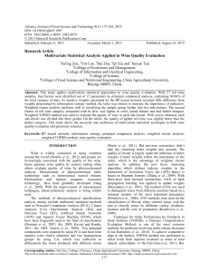 Advance Journal of Food Science and Technology 9(3): 177-182, 2015