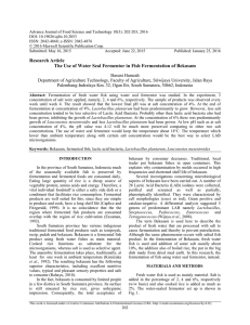 Advance Journal of Food Science and Technology 10(3): 202-203, 2016