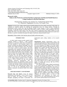 Advance Journal of Food Science and Technology 10(5): 391-395, 2016