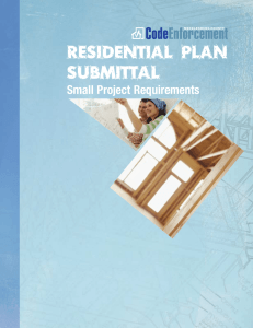 Residential Plan Submittal Small Project Requirements