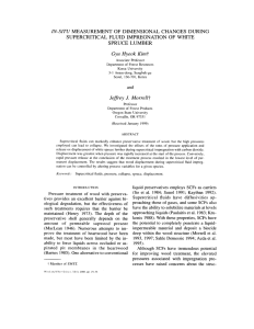 IN-SITU MEASUREMENT OF DIMENSIONAL CHANGES DURING SIJPERCRITICAL FLUID IMPREGNATION OF WHITE