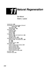 Natural Regeneration Don Minore Robert J. Laacke Introduction 259