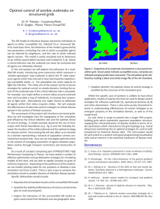Optimal control of zombie outbreaks on structured grids