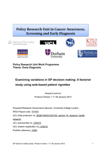 Policy Research Unit in Cancer Awareness, Screening and Early Diagnosis