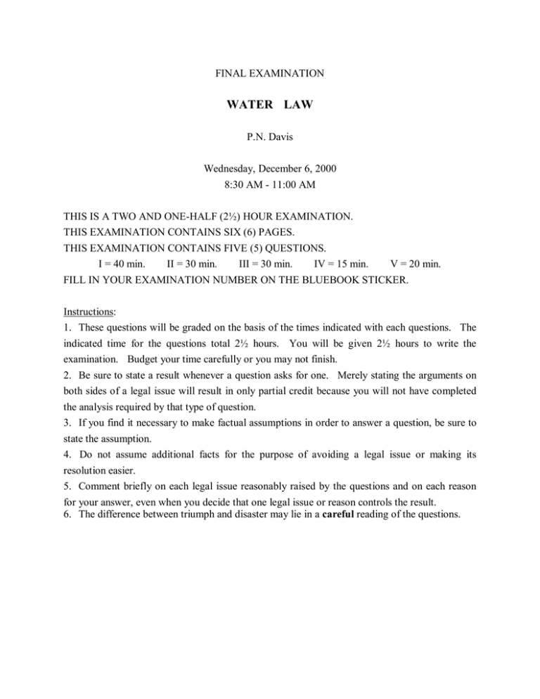 water law case study