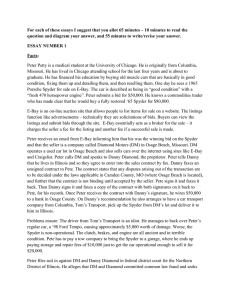 For each of these essays I suggest that you allot... question and diagram your answer, and 55 minutes to write/revise...