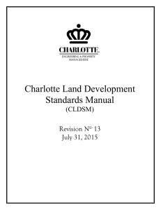 Charlotte Land Development Standards Manual (CLDSM)