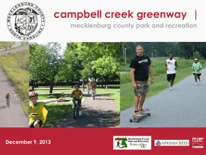 campbell creek greenway  | mecklenburg county park and recreation