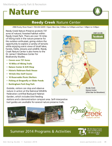 Nature Reedy Creek Mecklenburg County Park &amp; Recreation