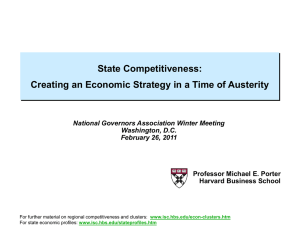 State Competitiveness: Creating an Economic Strategy in a Time of Austerity