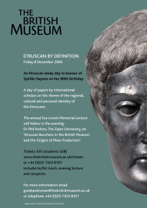 ETRUSCAN BY DEFINITION