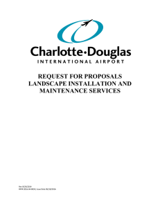 REQUEST FOR PROPOSALS LANDSCAPE INSTALLATION AND MAINTENANCE SERVICES
