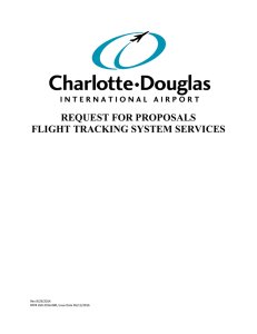 REQUEST FOR PROPOSALS FLIGHT TRACKING SYSTEM SERVICES  Rev.9/29/2014