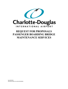 REQUEST FOR PROPOSALS PASSENGER BOARDING BRIDGE MAINTENANCE SERVICES