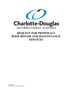 REQUEST FOR PROPOSALS ROOF REPAIR AND MAINTENANCE SERVICES