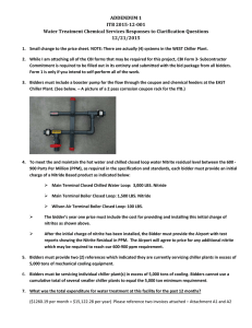 ADDENDUM 1 ITB 2015-12-001 Water Treatment Chemical Services Responses to Clarification Questions 12/21/2015