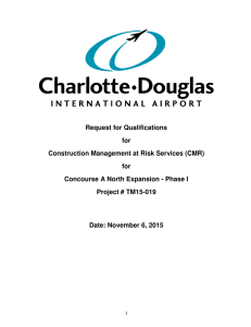 Request for Qualifications for Construction Management at Risk Services (CMR)
