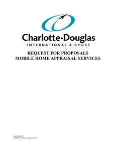 REQUEST FOR PROPOSALS MOBILE HOME APPRAISAL SERVICES  Rev.9/29/2014