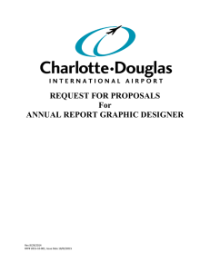 REQUEST FOR PROPOSALS For ANNUAL REPORT GRAPHIC DESIGNER