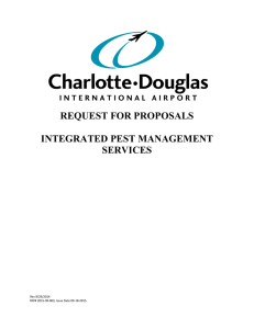 REQUEST FOR PROPOSALS INTEGRATED PEST MANAGEMENT SERVICES