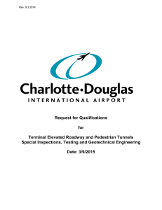 Request for Qualifications  for Terminal Elevated Roadway and Pedestrian Tunnels