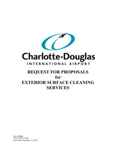 REQUEST FOR PROPOSALS for EXTERIOR SURFACE CLEANING SERVICES