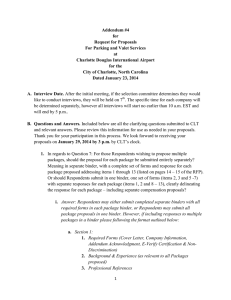 Addendum #4 for Request for Proposals For Parking and Valet Services