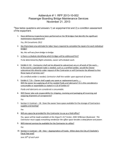 Addendum # 1: RFP 2013-10-002 Passenger Boarding Bridge Maintenance Services