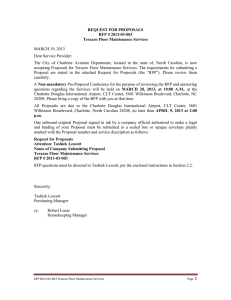 REQUEST FOR PROPOSALS RFP # 2013-03-003 Terazzo Floor Maintenance Services