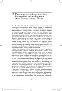 13.  Punctuated negotiations: transitions, interruptions, and turning points