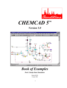 CHEMCAD 5 Book of Examples ™