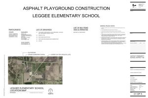 ASPHALT PLAYGROUND CONSTRUCTION LEGGEE ELEMENTARY SCHOOL