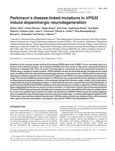 Parkinson’s disease-linked mutations in VPS35 induce dopaminergic neurodegeneration