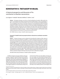 KONSTANTIN N. TRETIAKOFF IN BRAZIL contribution to Brazilian neuroscience