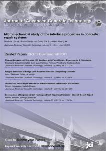 Micromechanical study of the interface properties in concrete repair systems