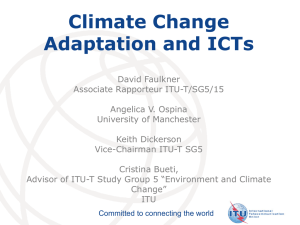 Climate Change Adaptation and ICTs