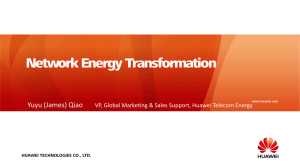 Network Energy Transformation  Yuyu (James) Qiao
