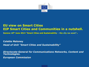 EU view on Smart Cities .