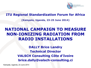 NATIONAL CAMPAIGN TO MEASURE NON-IONIZING RADIATION FROM RADIO INSTALLATIONS