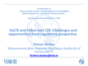 ITU Workshop on “Voice and Video Services Interoperability Over Fixed-Mobile