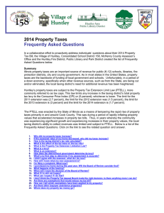 2014 Property Taxes Frequently Asked Questions