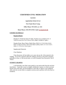 CERTIFIED CIVIL MEDIATION