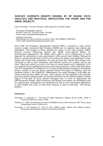 SURFACE CURRENTS REMOTE SENSING BY HF RADAR. DATA