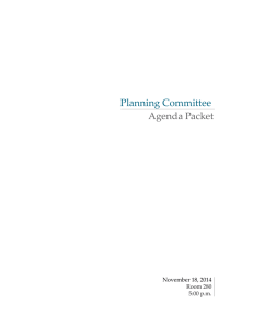 Planning Committee  Agenda Packet November 18, 2014