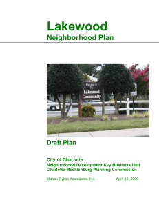 Lakewood Neighborhood Plan Draft Plan